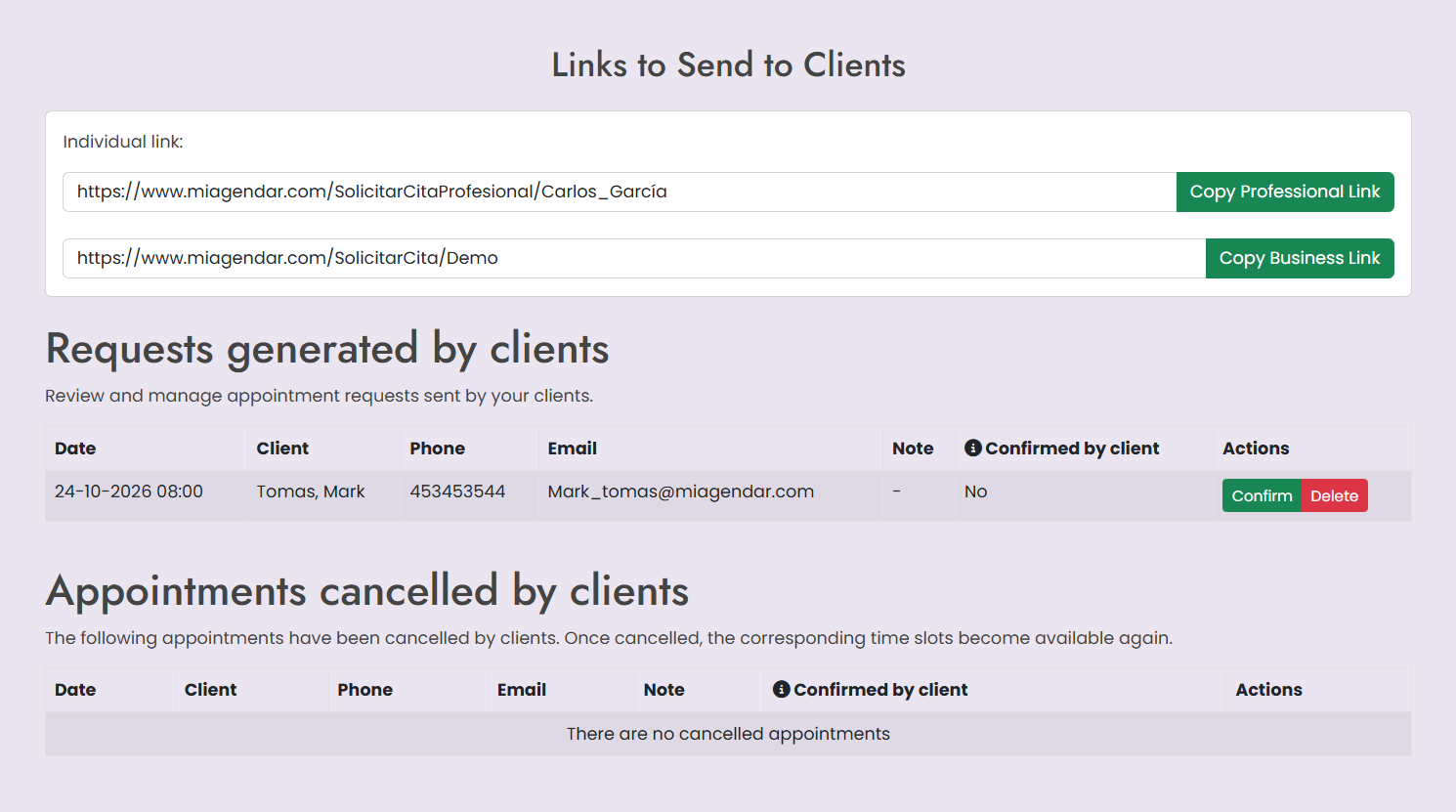 Solicitudes